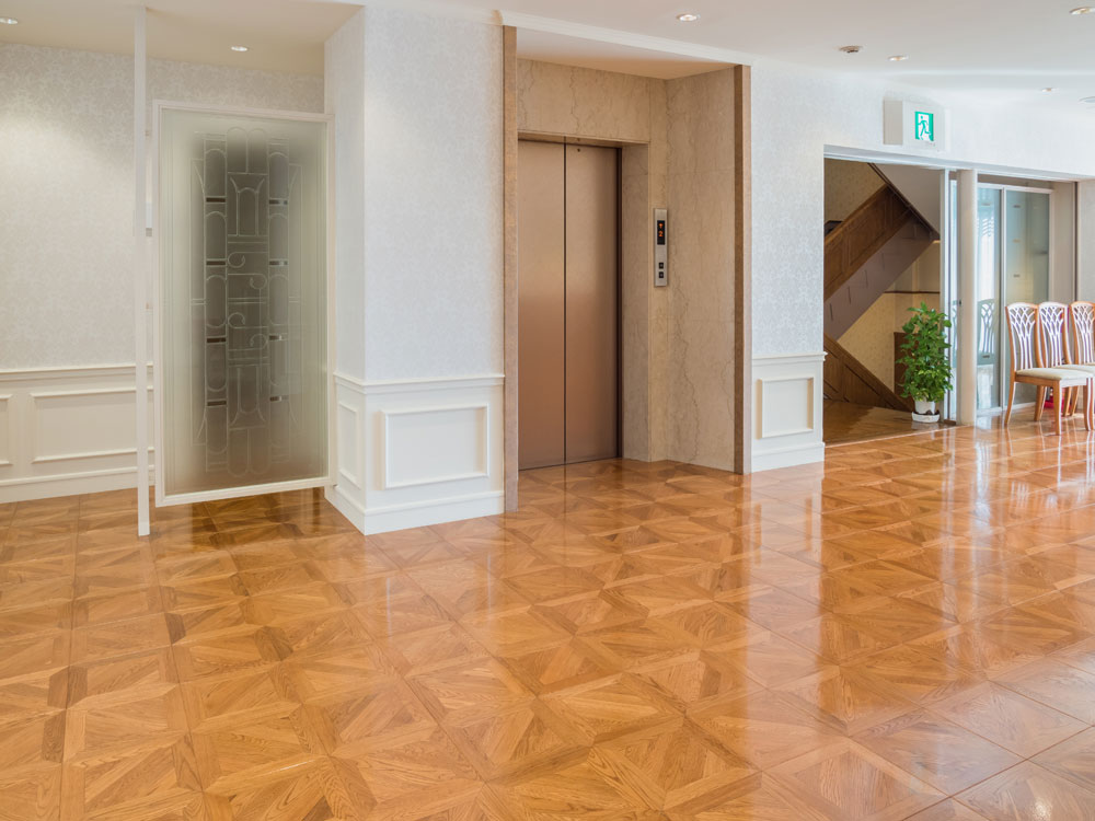 プレミアムデザインパーケット（オーク特注サイズ） 施工例　1