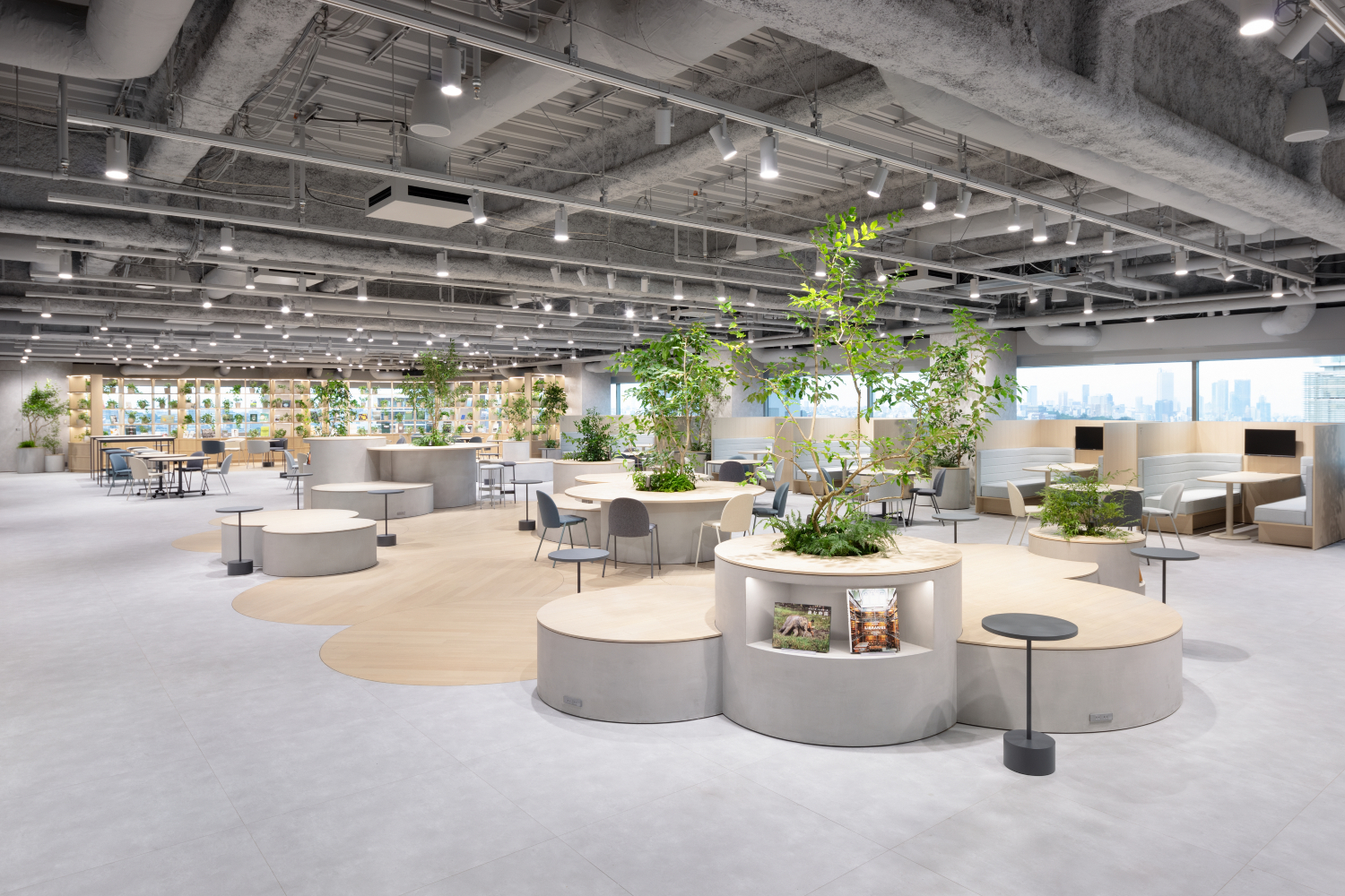 丸井本社 様 共創ホール 共創ラウンジ　施工事例6